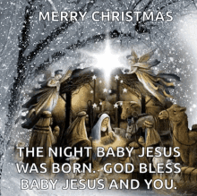 The Nativity Of Jesus Christ Christmas Card