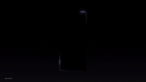 The New Galaxy Z Fold7 Is Displayed On A Dark Background GIF