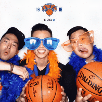The New York Knicks Sponsored By Chase GIF