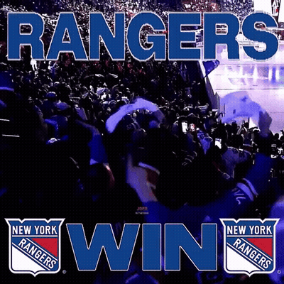 The New York Rangers Are Celebrating Their Win GIF