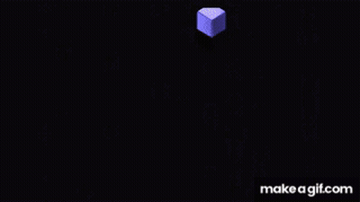 The Nintendo Gamecube Logo With Two Cats On It GIF
