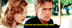 The Notebook Fond Of Each Other Line GIF
