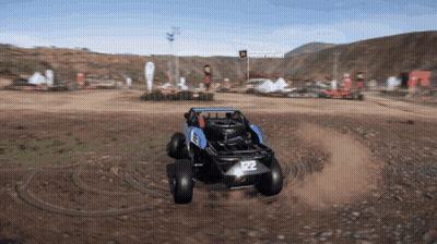 The Number 122 Is On The Back Of The Vehicle GIF