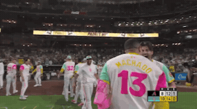 The Number 13 Is On The Back Of A Baseball Player GIF