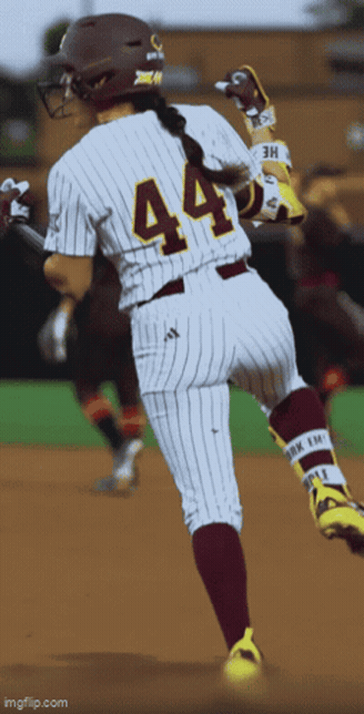 The Number 44 Is On The Back Of A Baseball Player 'S Jersey GIF