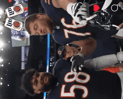 The Number 58 Is On The Back Of A Football Player GIF