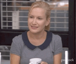 The Office Angela Martin Happy Then Sad GIF