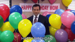 The Office Birthday Michael Scott Balloon Party GIF