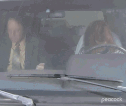 The Office Car Headbang GIF