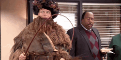 The Office Christmas Belsnickel Nodding GIF