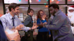 The Office Christmas Fall On Table GIF