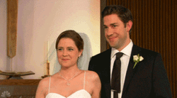 The Office Couple Marriage GIF
