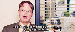 The Office Dwight Schrute Stopped Caring GIF