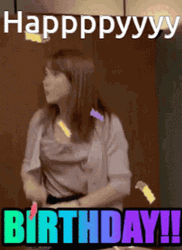 The Office Happy Birthday Erin Hannon GIF