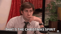 The Office Jim Christmas Spirit GIF
