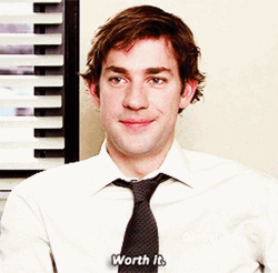 The Office John Krasinski As Jim Halpert Worth It No Regrets GIF