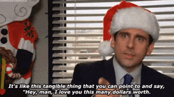 The Office Michael Talking About Christmas Gift GIF