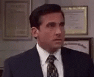 The Office No Frustrated Michael Scott GIF