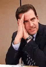 The Office No Michael Scott Cringe GIF