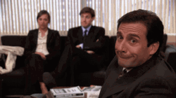 The Office No Michael Scott Puckered Face GIF