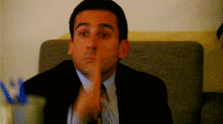 The Office No Michael Scott Rapid Hand Wave GIF