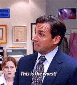 The Office No Michael Scott Shaking Head GIF