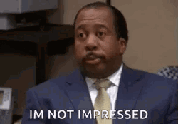The Office No Stanley Hudson Not Impressed GIF