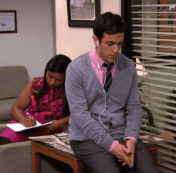 The Office Ryan Howard Jamming GIF