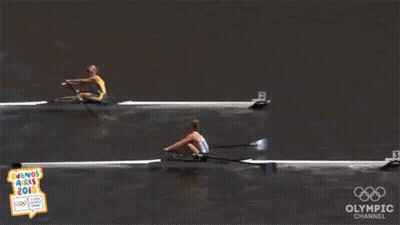 The Olympic Channel Is Showing A Rowing Match GIF