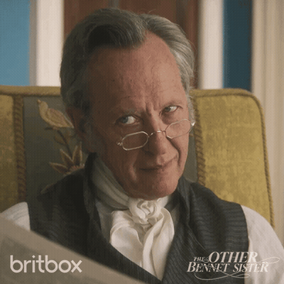 The Other Bennet Sister Advertisement Man With Glasses And Vest GIF