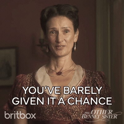 The Other Bennet Sister Poster Woman In Red Dress GIF