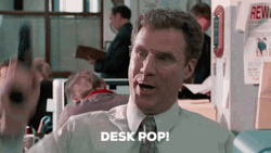The Other Guys Desk Pop GIF