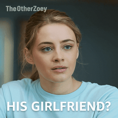 The Other Zoey Poster Woman in Blue Shirt His Girlfriend