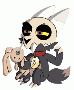 The Owl House King Hugging  Teddy Bear GIF