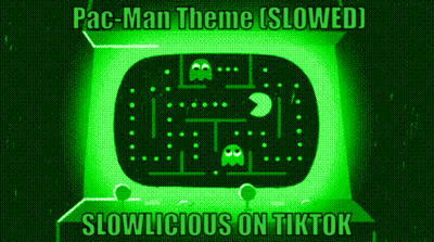 The Pac-Man Theme Is Slowed And Slowlicious On Tiktok . GIF
