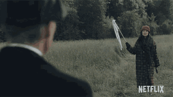 The Peaky Blinders Polly Gray Holding The White Flag GIF