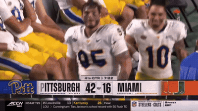The Pittsburgh Football Team Is Playing Miami GIF