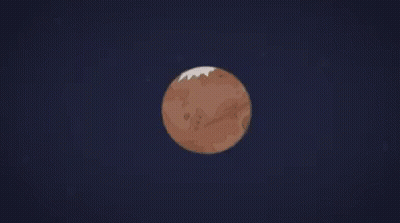The Planets Of The Solar System Are Lined Up In A Row In The Night Sky . GIF