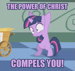 The Power Of Christ Compels You Twilight Sparkle GIF