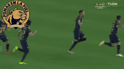 The Pumas En La Piel Soccer Team Playing Game GIF