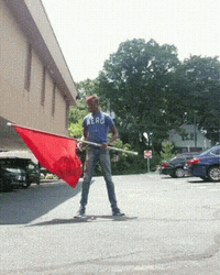 The Real Red Flag GIF