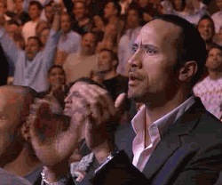 The Rock Applauding Meme GIF