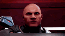 The Rock Eyebrow And A  Robot GIF