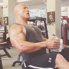 The Rock Focus Workout GIF