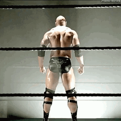 The Rock On Ring Doing Eyebrow Meme GIF
