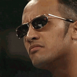 The Rock Staring With Sunglasses GIF