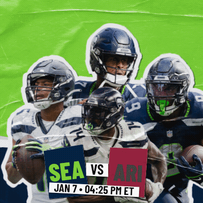 The Seahawks And Ari Are Playing On January 7 At 4:25 Pm Et GIF