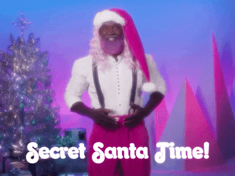 The Secret Santa At A Work Party GIF