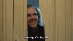 The Shining Film Jack Nicholson I'm Home GIF