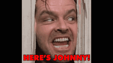The Shining Heres Johnny GIF